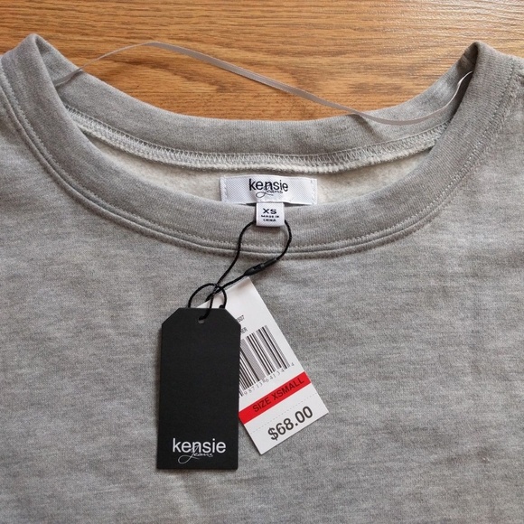 Kensie Jeans Layered Sweatshirt - Picture 3 of 3